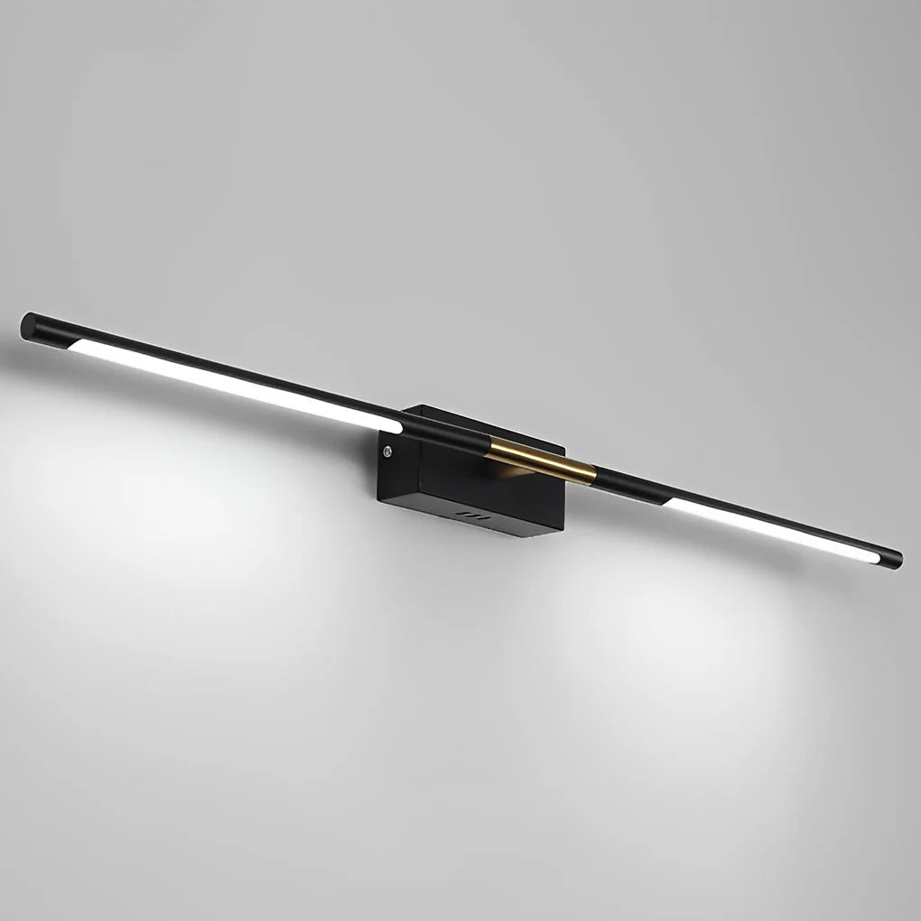 Modern Brass Gold LED Bathroom Vanity Light — Pamlamp