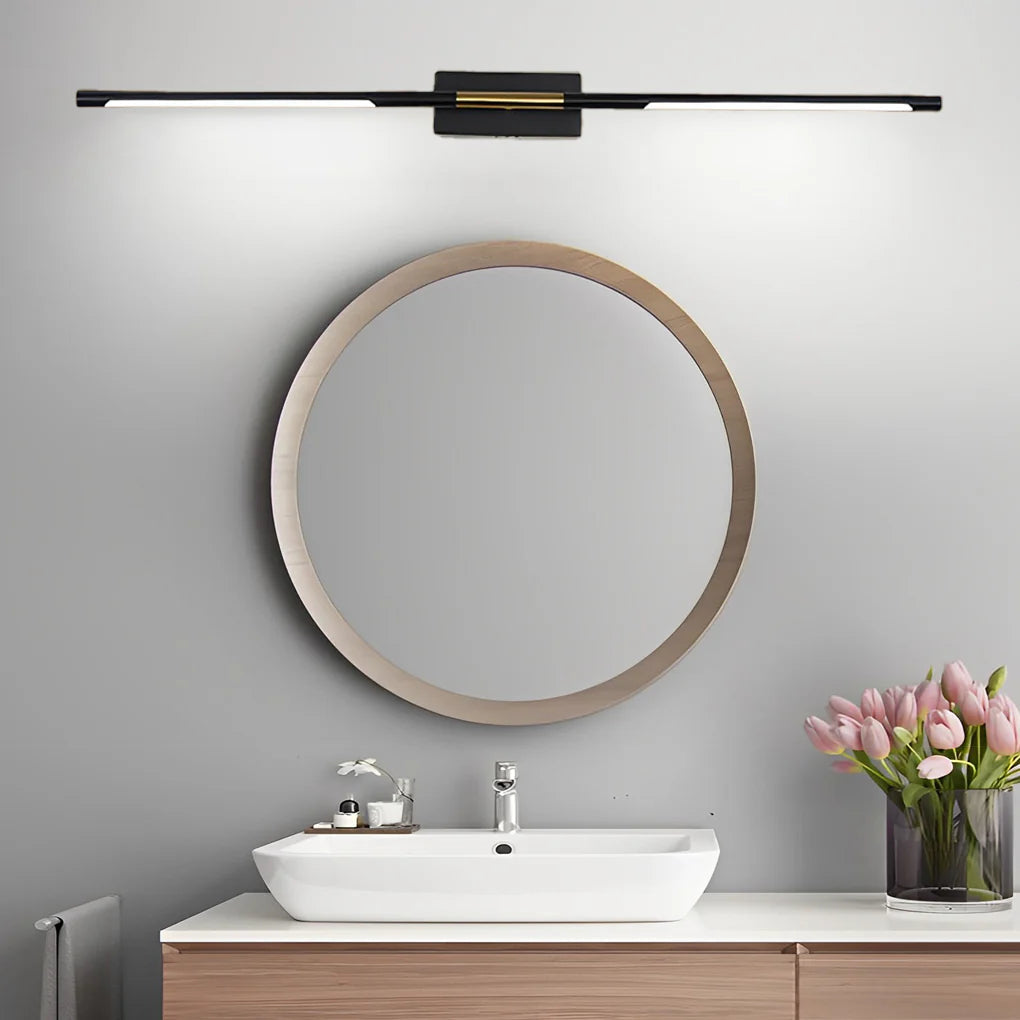 Modern Brass Gold LED Bathroom Vanity Light — Pamlamp