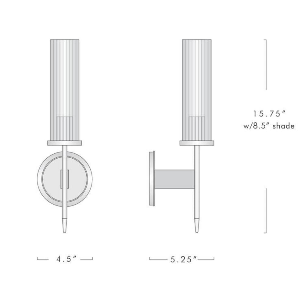Modern Skylark Wall Sconce, Glass Wall Light — Pamlamp