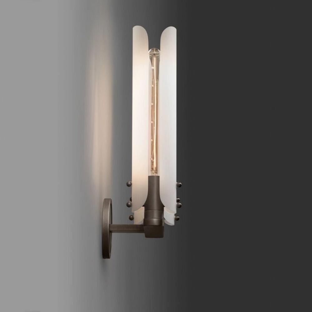 Alan Glass Double Sconce for Living Room — Pamlamp