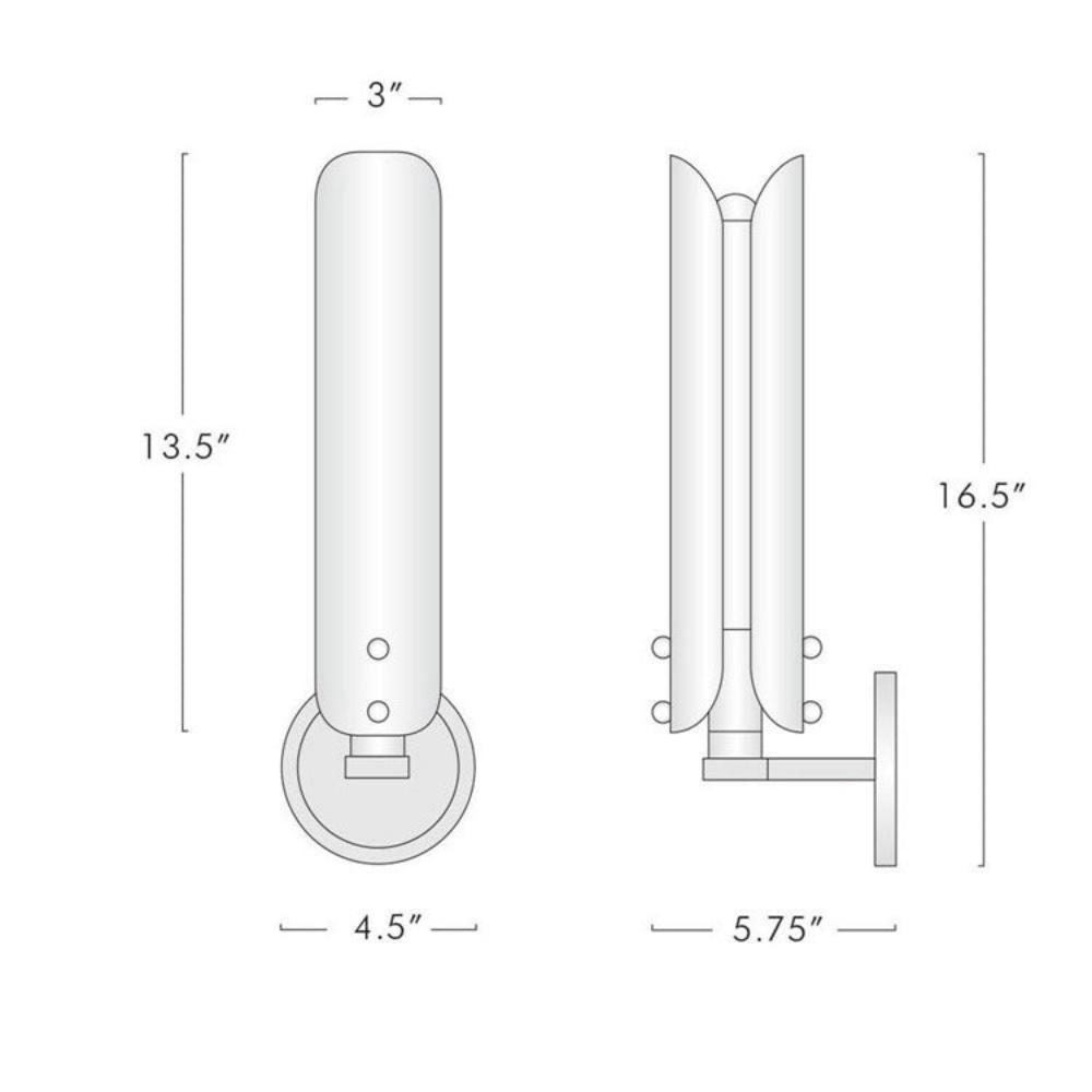 Alan Glass Sconce, Wall Lamps for Bedroom — Pamlamp