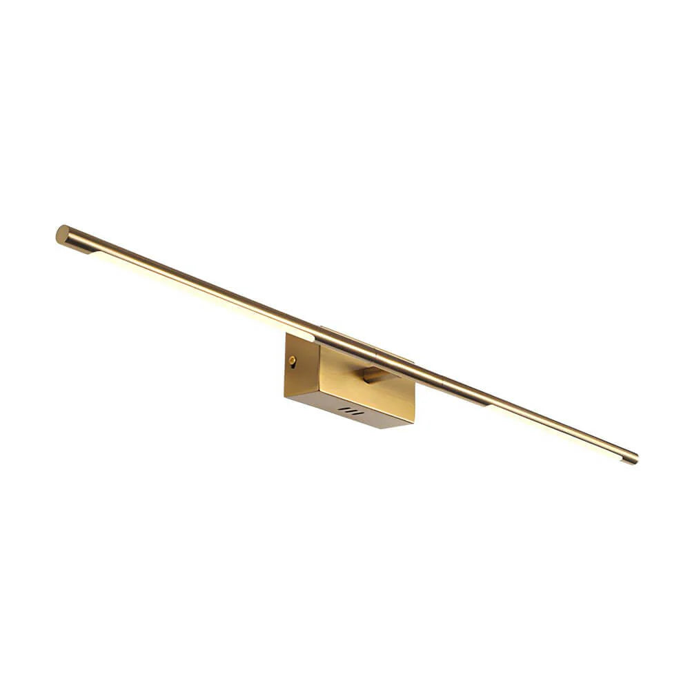 Modern Brass Gold LED Bathroom Vanity Light — Pamlamp