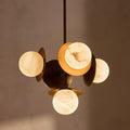 Snowflake Alabaster Orb Chandelier — Pamlamp