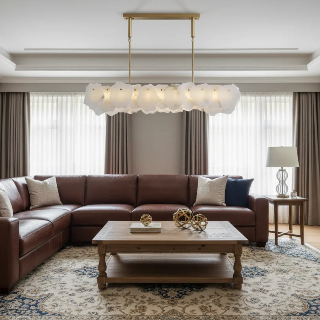Nasile Alabaster Linear Chandelier (Rod) — Pamlamp