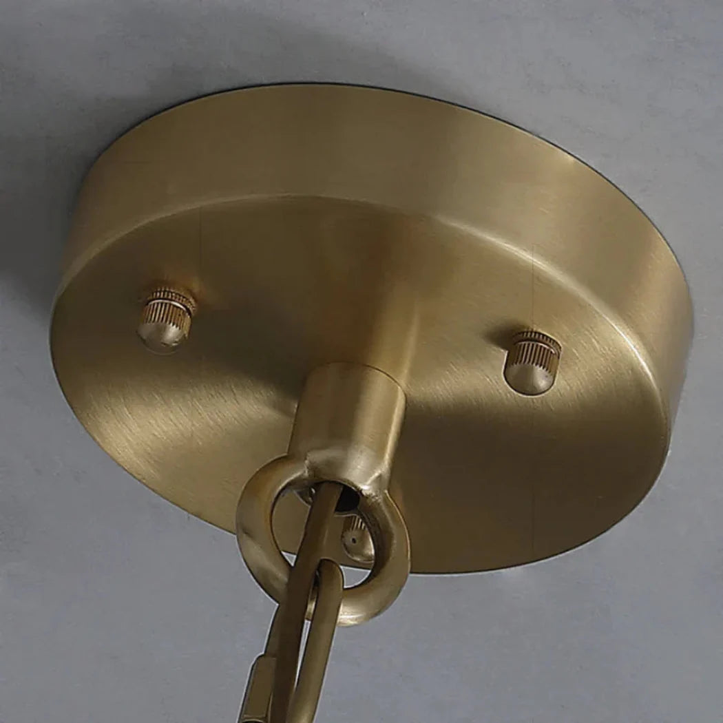 Alaric Alabaster Multi-Layer Round Chandelier — Pamlamp