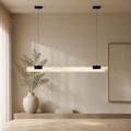 Cary Alabaster LED Pendant Light in a warm neutral Pamlamp interior