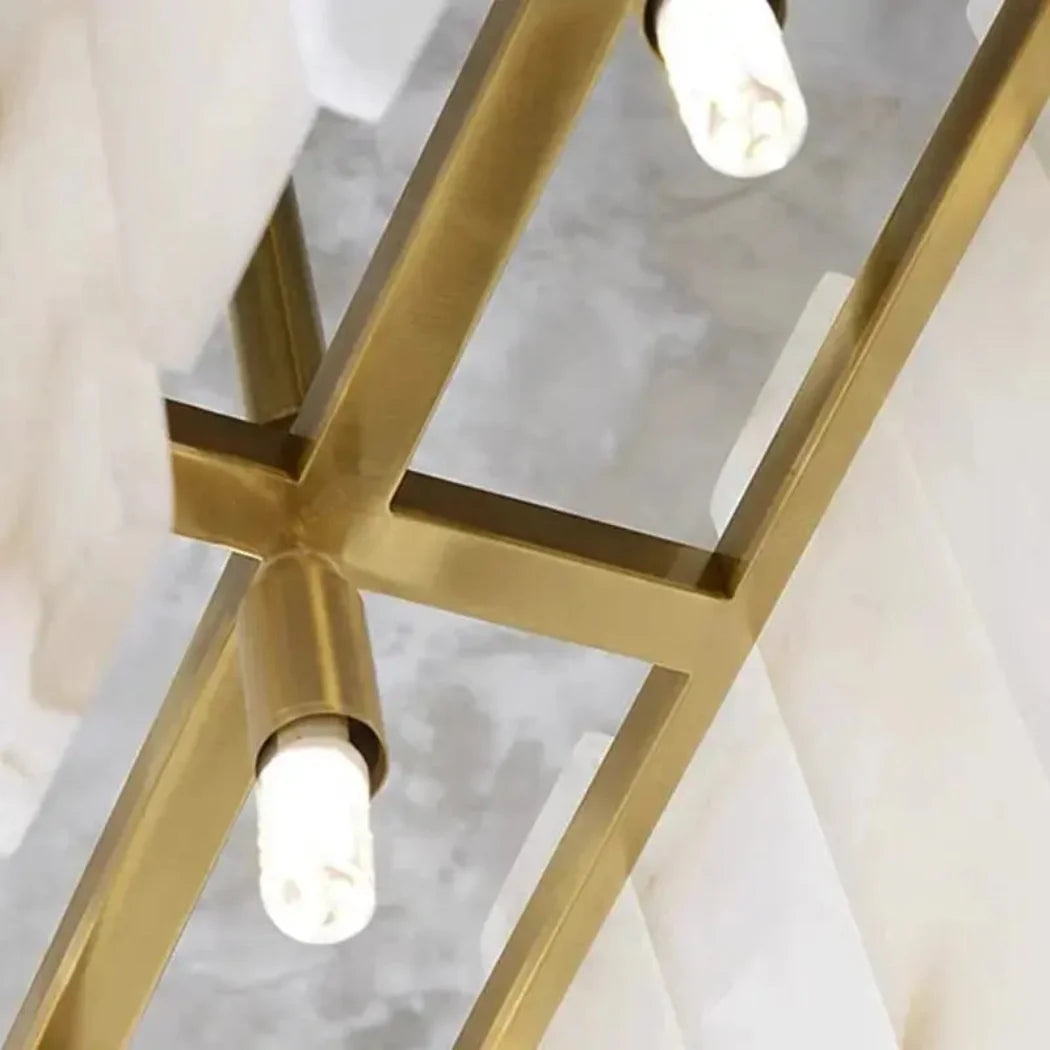 Regina Alabaster Linear Chandelier — Pamlamp