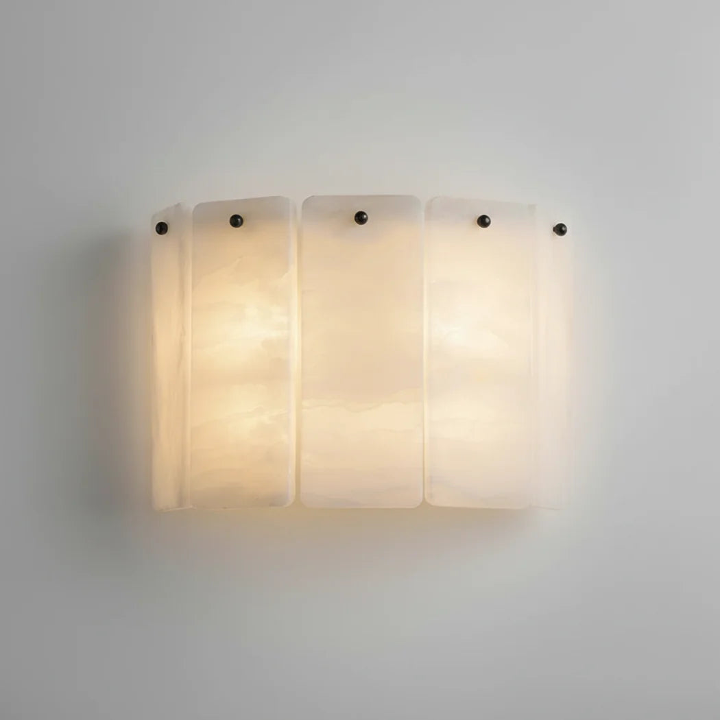 Blason Alabaster Wall Sconce — Pamlamp