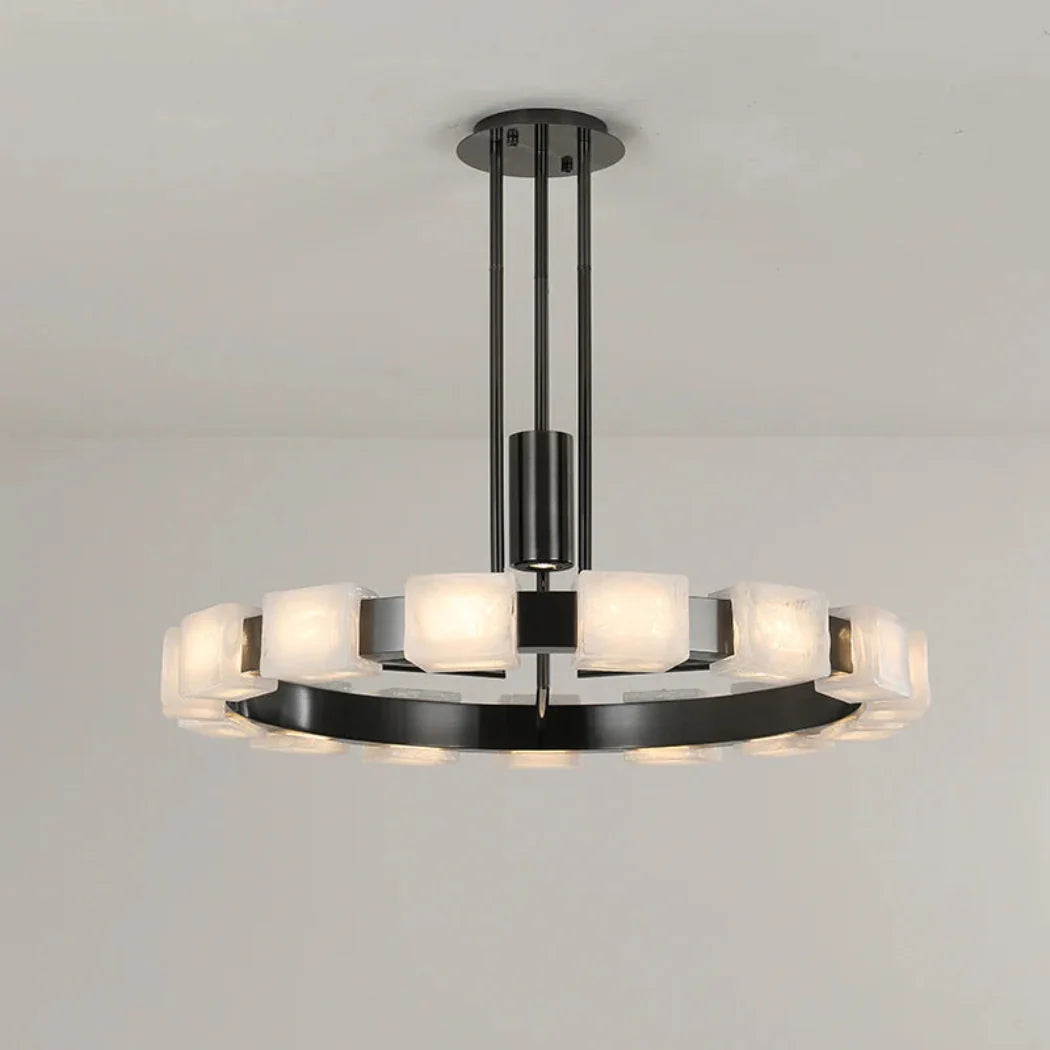 Modern Spanish Alabaster Chandelier — Pamlamp