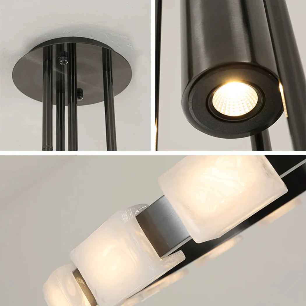 Modern Spanish Alabaster Chandelier — Pamlamp