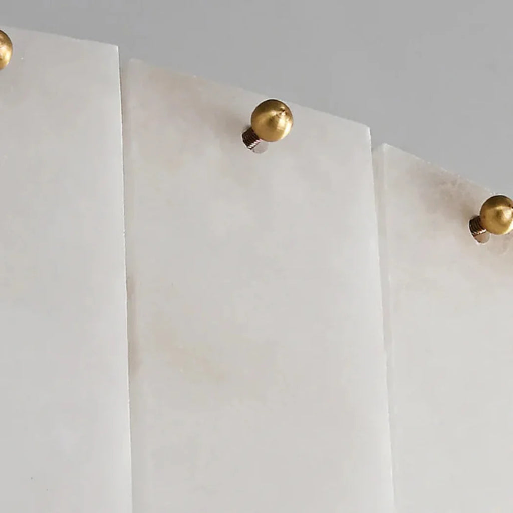 Elegant Layered Alabaster Wall Sconce — Pamlamp
