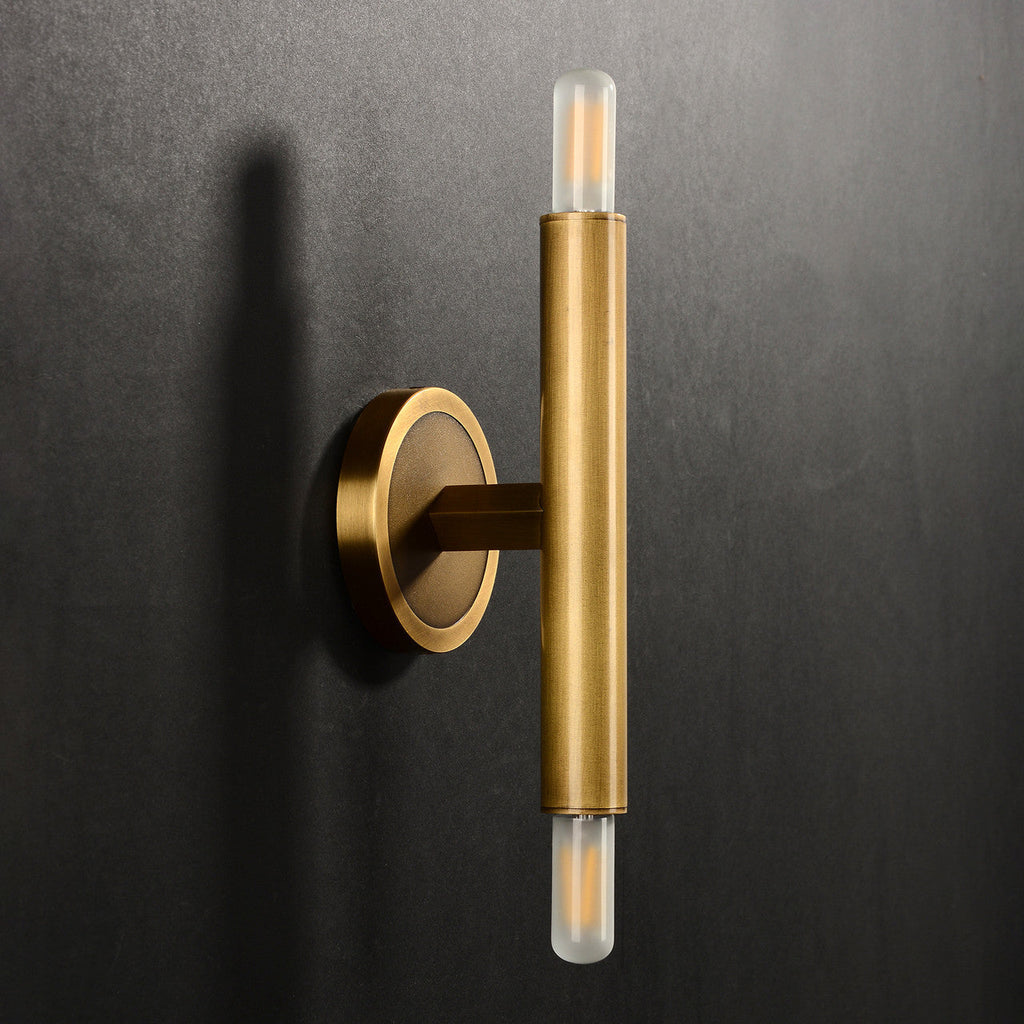 Patrick Modern Brass Sconce Bronze — Pamlamp