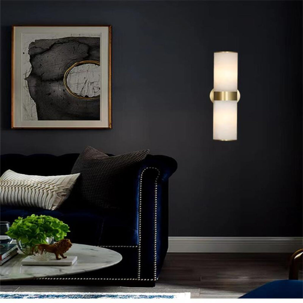 Sutton Linear Alabaster Wall Sconce — Pamlamp