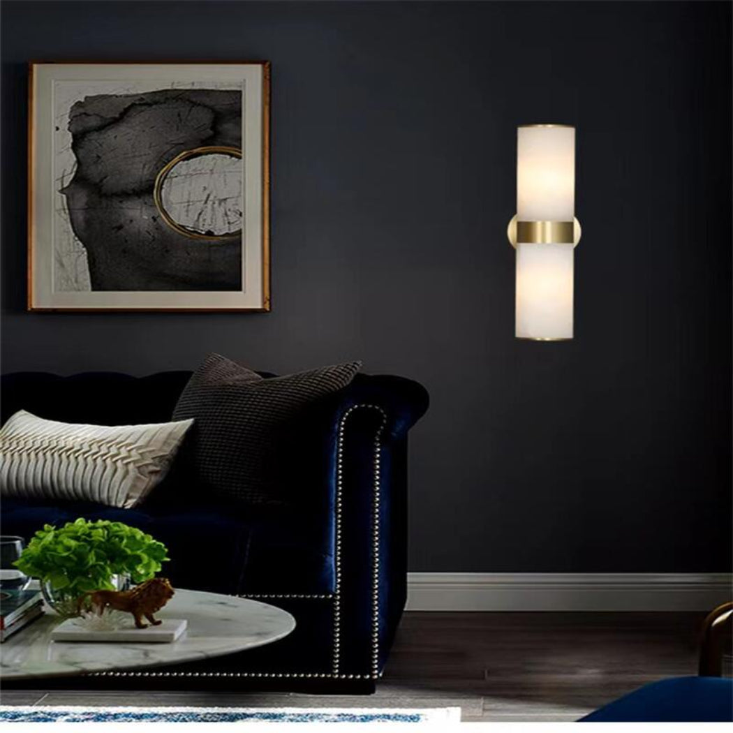 Sutton Linear Alabaster Wall Sconce — Pamlamp