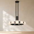 Modern Spanish Alabaster Chandelier in a warm neutral Pamlamp interior